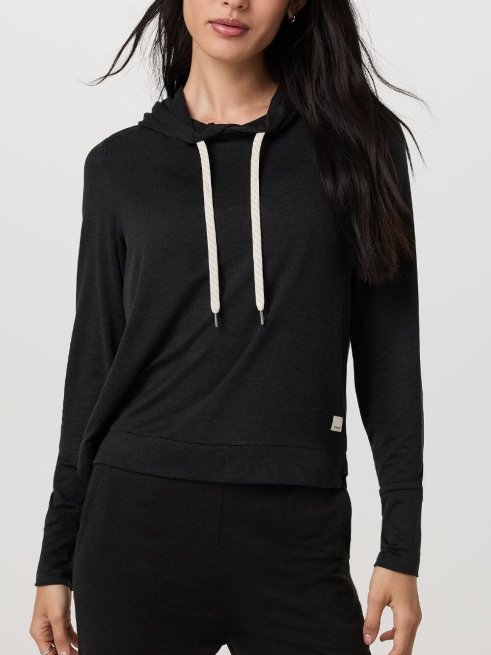 Vuori Halo Essential Hoodie - Solid Black - Size Large - Picture 1 of 4